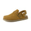 "Leni" Suede Buckle Mules