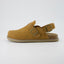 "Leni" Suede Buckle Mules