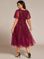 "Cora" Embroidered Midi Dress
