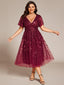 "Cora" Embroidered Midi Dress