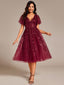 "Cora" Embroidered Midi Dress