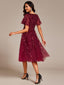 "Cora" Embroidered Midi Dress