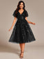 "Cora" Embroidered Midi Dress