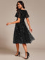"Cora" Embroidered Midi Dress