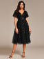 "Cora" Embroidered Midi Dress