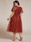 "Cora" Embroidered Midi Dress