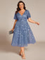 "Cora" Embroidered Midi Dress