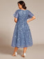"Cora" Embroidered Midi Dress