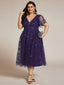 "Cora" Embroidered Midi Dress