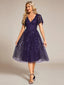 "Cora" Embroidered Midi Dress