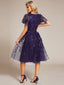 "Cora" Embroidered Midi Dress