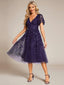 "Cora" Embroidered Midi Dress