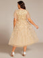 "Cora" Embroidered Midi Dress