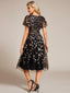 "Cora" Embroidered Midi Dress