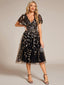 "Cora" Embroidered Midi Dress