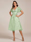 "Cora" Embroidered Midi Dress
