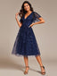 "Cora" Embroidered Midi Dress