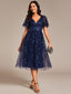 "Cora" Embroidered Midi Dress