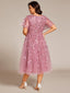 "Cora" Embroidered Midi Dress