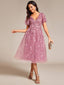 "Cora" Embroidered Midi Dress