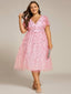 "Cora" Embroidered Midi Dress