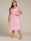 "Cora" Embroidered Midi Dress
