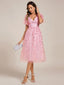"Cora" Embroidered Midi Dress