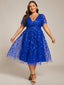 "Cora" Embroidered Midi Dress