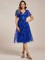"Cora" Embroidered Midi Dress