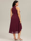 "Zoey" Halter High-Low Cocktail Dress