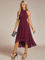 "Zoey" Halter High-Low Cocktail Dress