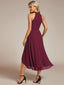 "Zoey" Halter High-Low Cocktail Dress