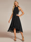 "Zoey" Halter High-Low Cocktail Dress