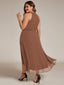 "Zoey" Halter High-Low Cocktail Dress