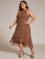 "Zoey" Halter High-Low Cocktail Dress
