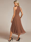 "Zoey" Halter High-Low Cocktail Dress