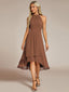 "Zoey" Halter High-Low Cocktail Dress