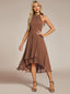"Zoey" Halter High-Low Cocktail Dress