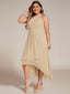 "Zoey" Halter High-Low Cocktail Dress