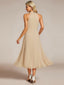 "Zoey" Halter High-Low Cocktail Dress