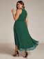 "Zoey" Halter High-Low Cocktail Dress