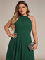 "Zoey" Halter High-Low Cocktail Dress