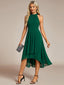 "Zoey" Halter High-Low Cocktail Dress