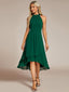 "Zoey" Halter High-Low Cocktail Dress