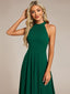 "Zoey" Halter High-Low Cocktail Dress