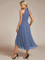 "Zoey" Halter High-Low Cocktail Dress