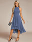 "Zoey" Halter High-Low Cocktail Dress