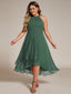 "Zoey" Halter High-Low Cocktail Dress