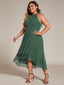 "Zoey" Halter High-Low Cocktail Dress