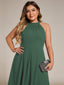 "Zoey" Halter High-Low Cocktail Dress